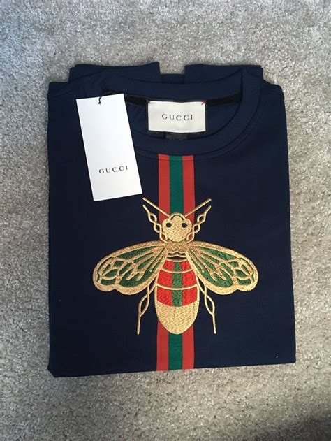 fake gucci bee shirt|gucci bee embroidered polo shirt.